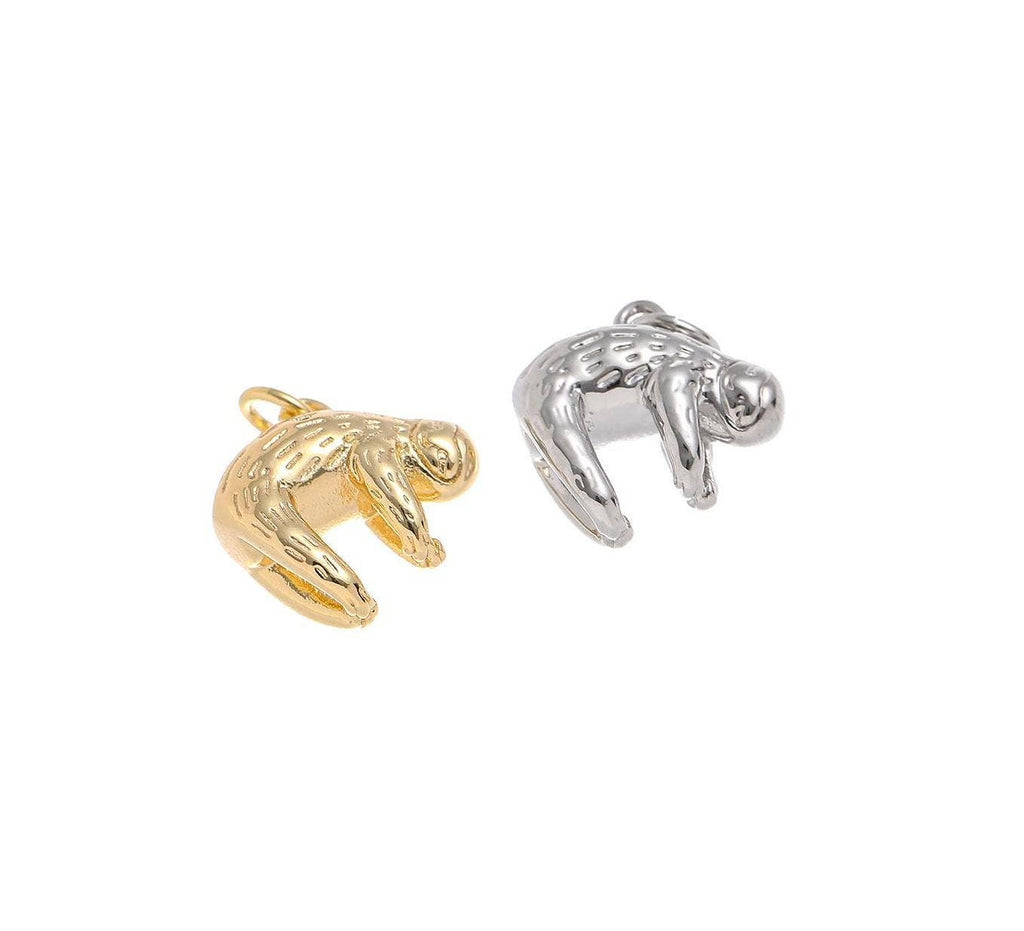 Dainty Sloth Charm | Gold & Silver | Good Luck Jewelry