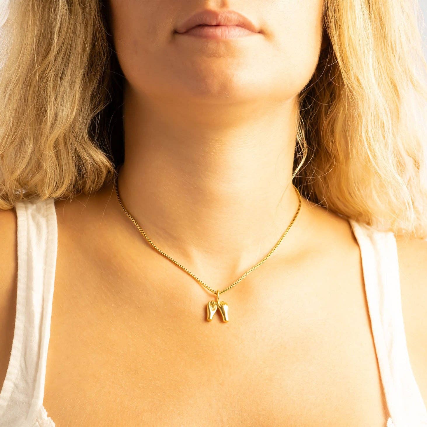 Pinky Promise Charm 18K Gold Stainless Steel