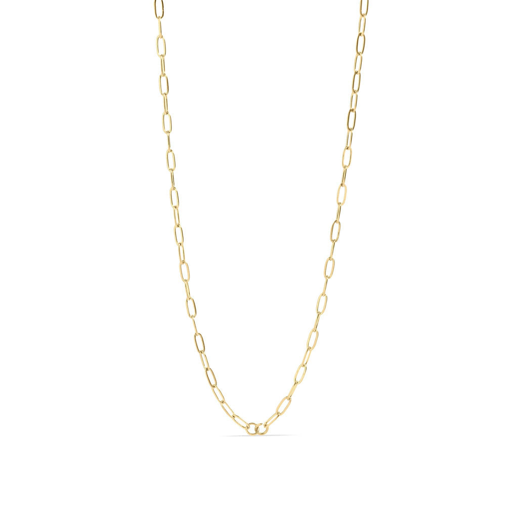 18K Gold PVD Paperclip Connector Chain Necklace