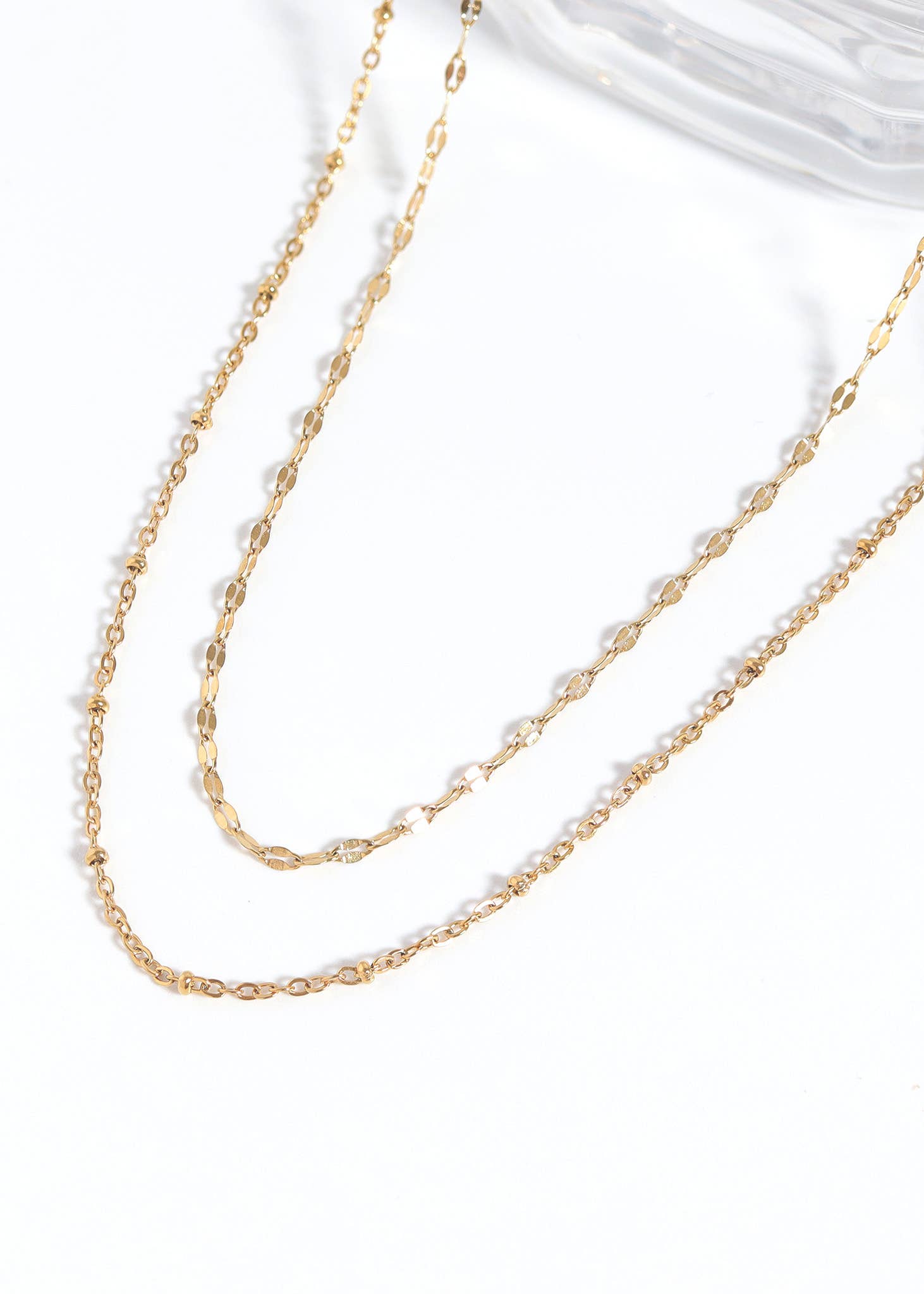 Stainless Steel Lip Chain Necklace