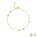 18K Gold PVD Stainless Steel Multicolor Confetti Bracelet