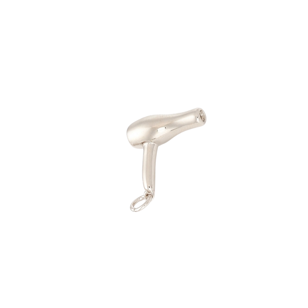 Silver Blowdryer Charm