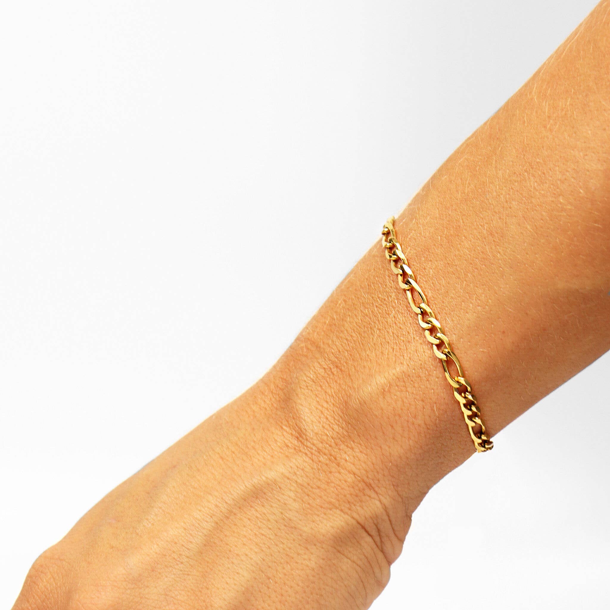 18K Gold Figaro Chain Bracelet / Anklet