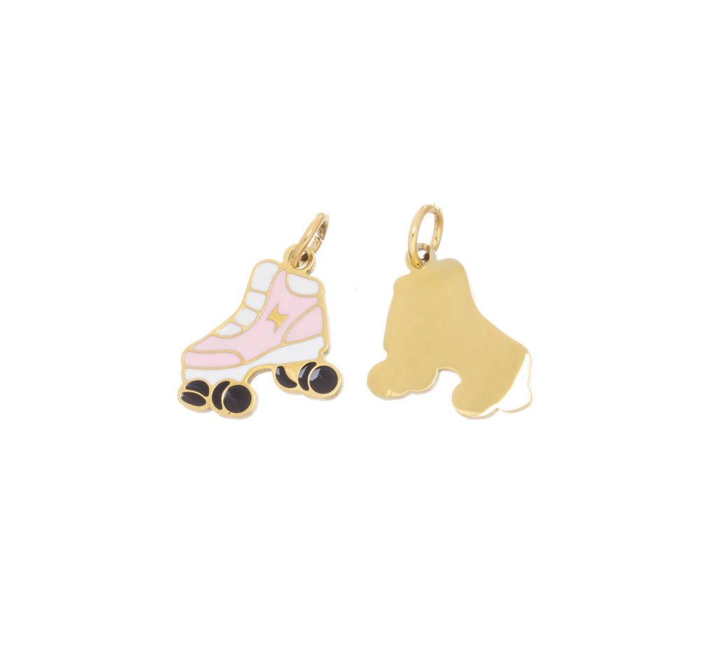 Pink Roller Skate Charm