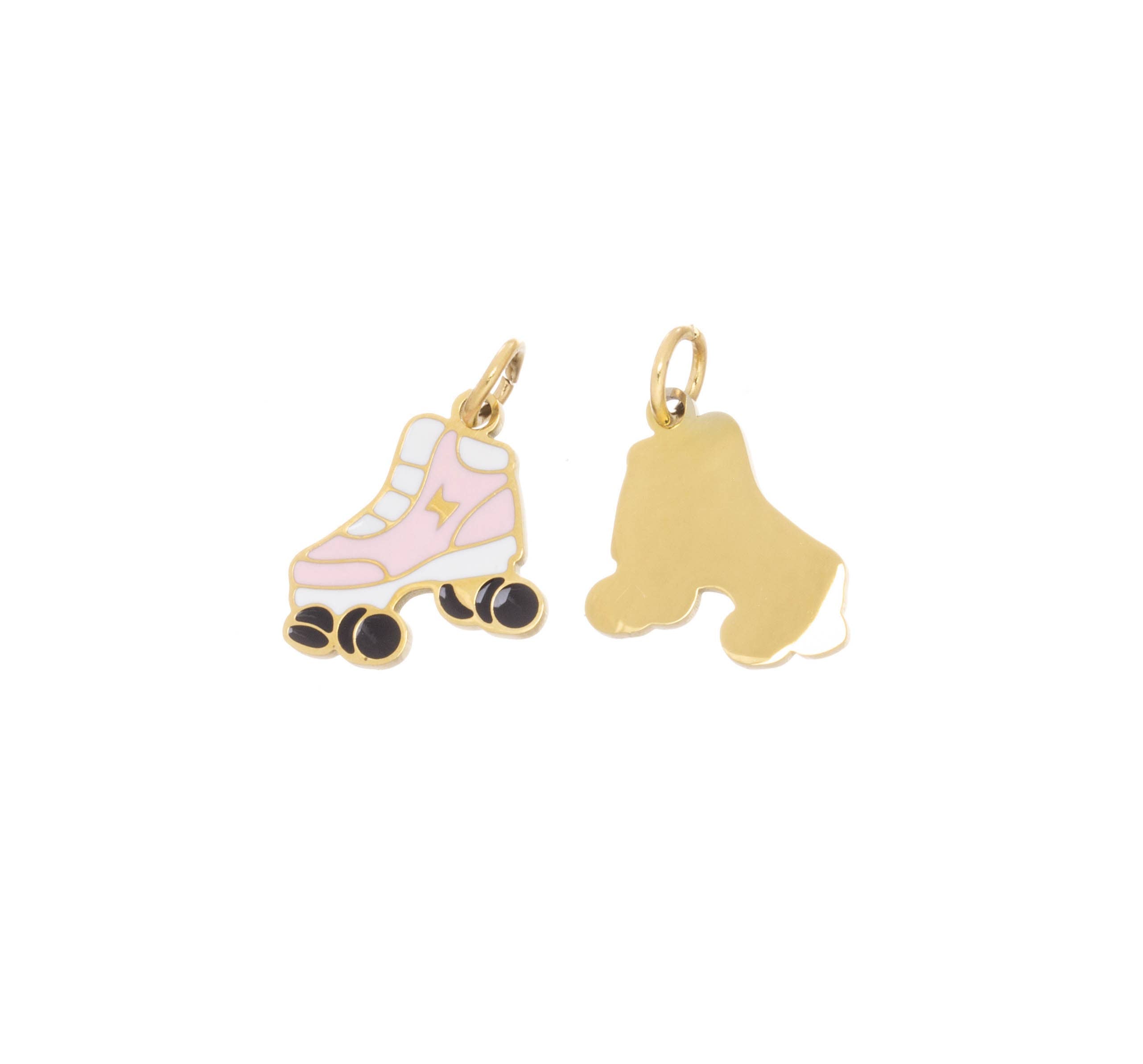 Pink Roller Skate Charm