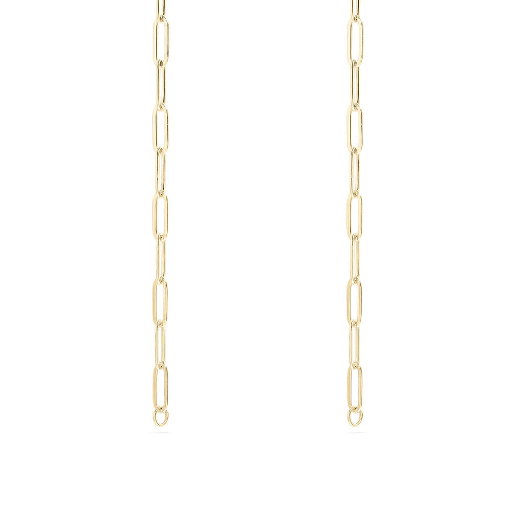18K Gold PVD Paperclip Connector Chain Necklace