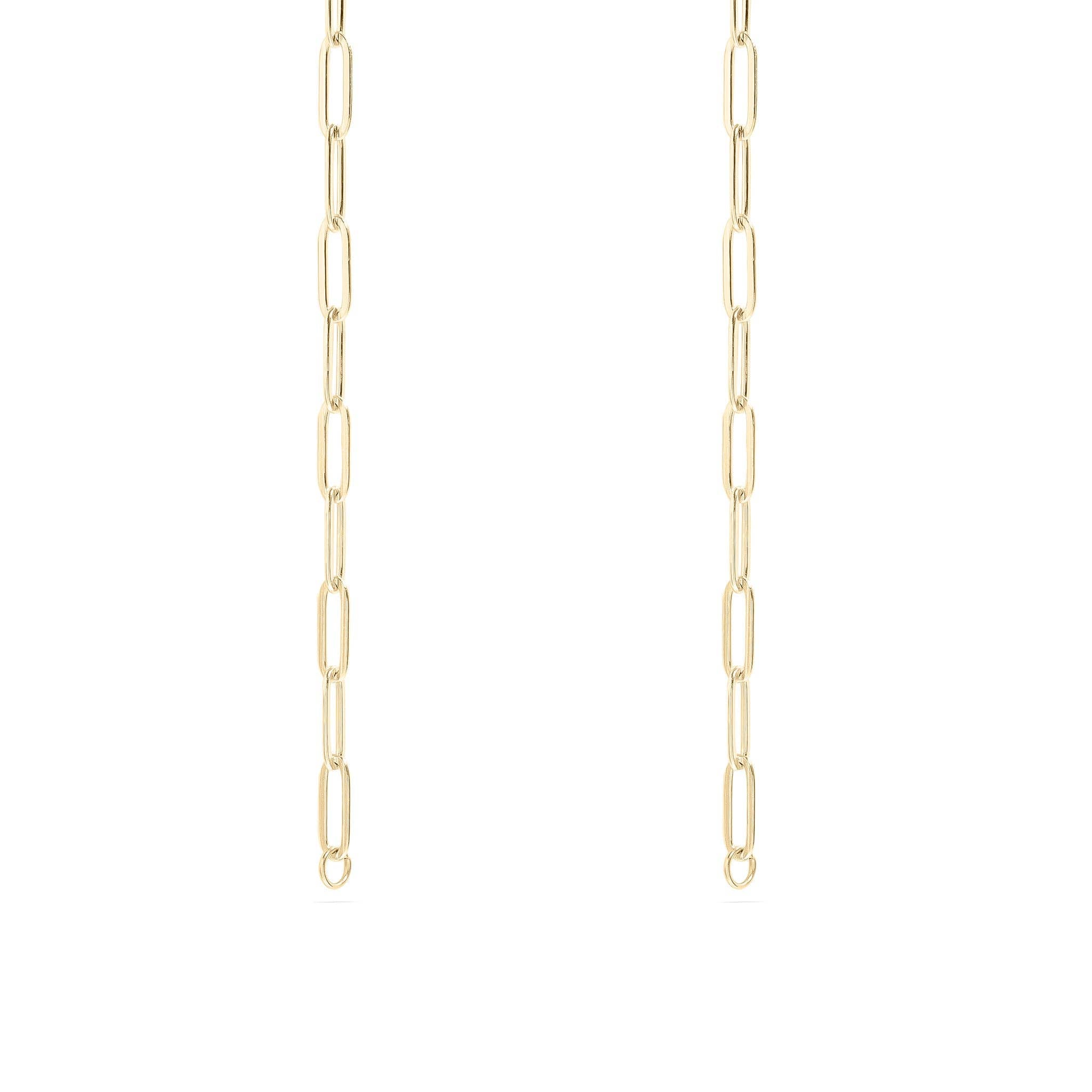 18K Gold PVD Paperclip Connector Chain Necklace