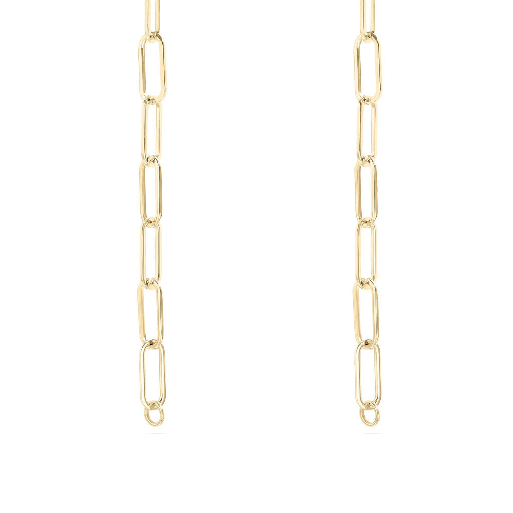 18K Gold PVD Paperclip Connector Chain Necklace