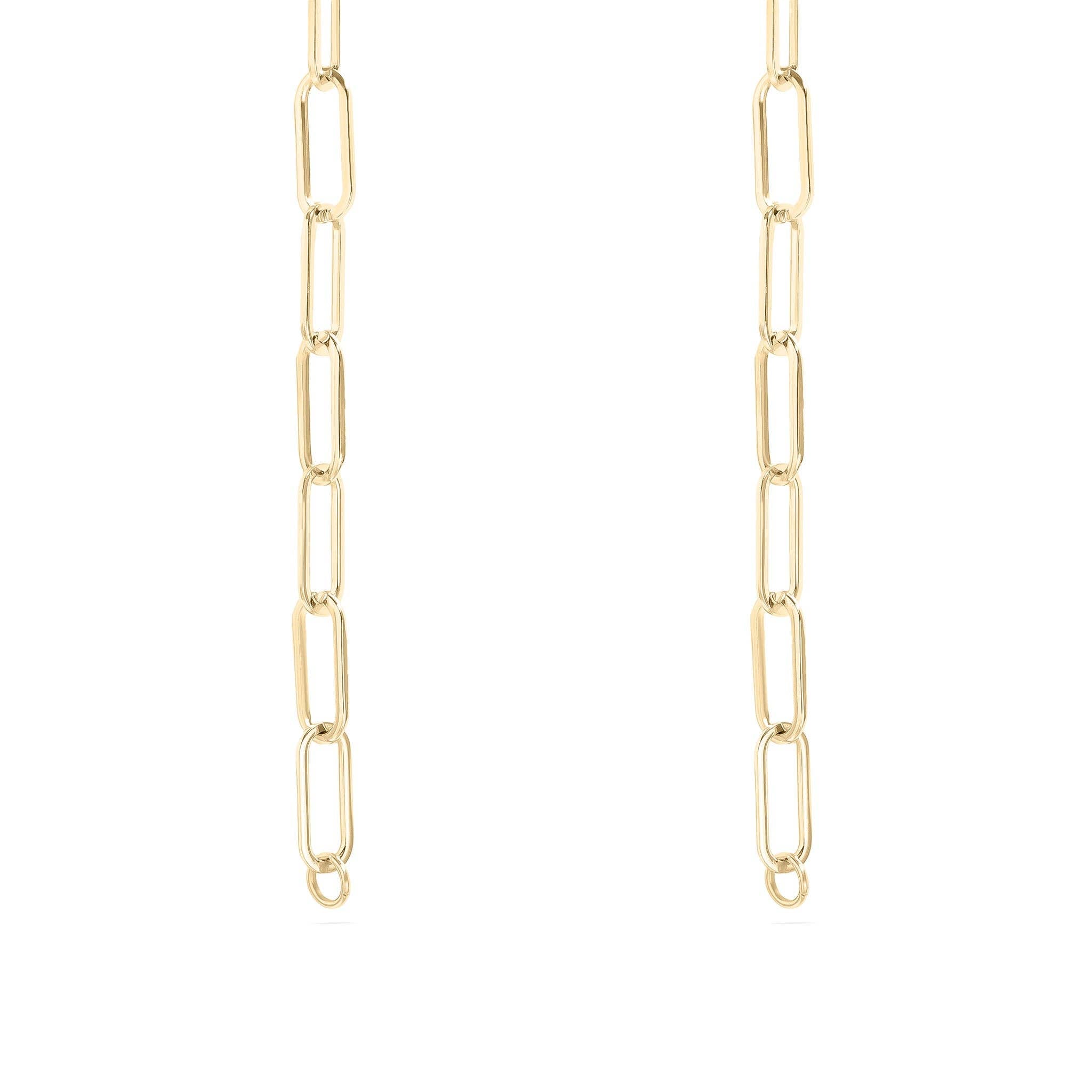 18K Gold PVD Paperclip Connector Chain Necklace