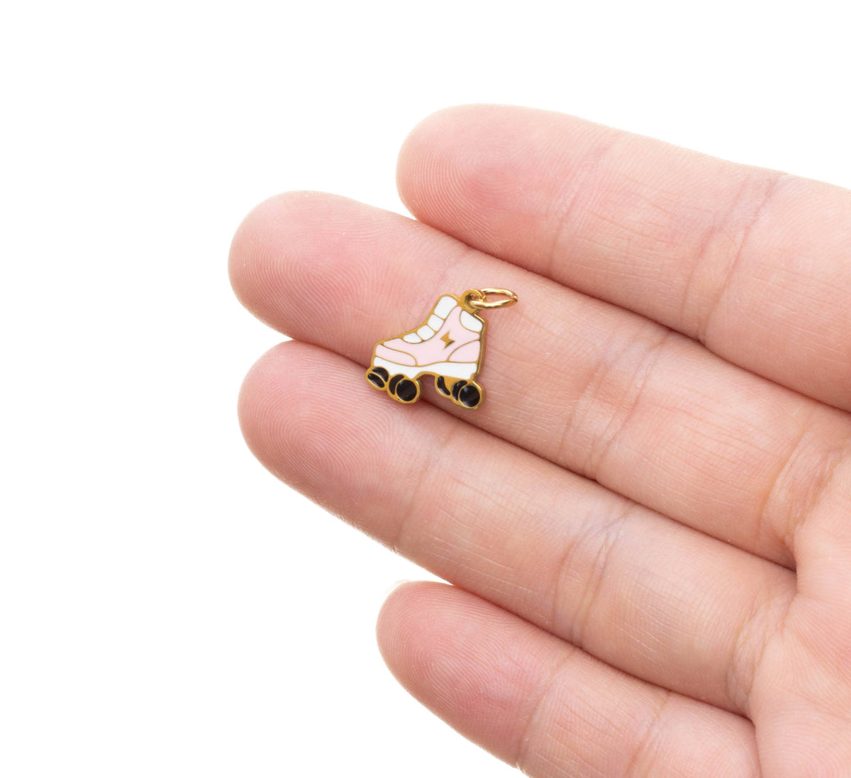 Pink Roller Skate Charm