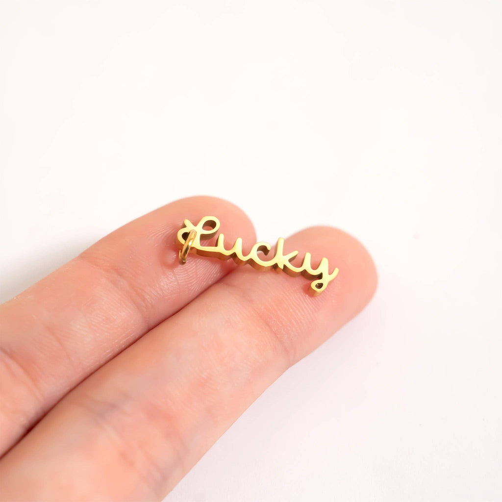 18K Gold PVD Stainless Steel Lucky Charm
