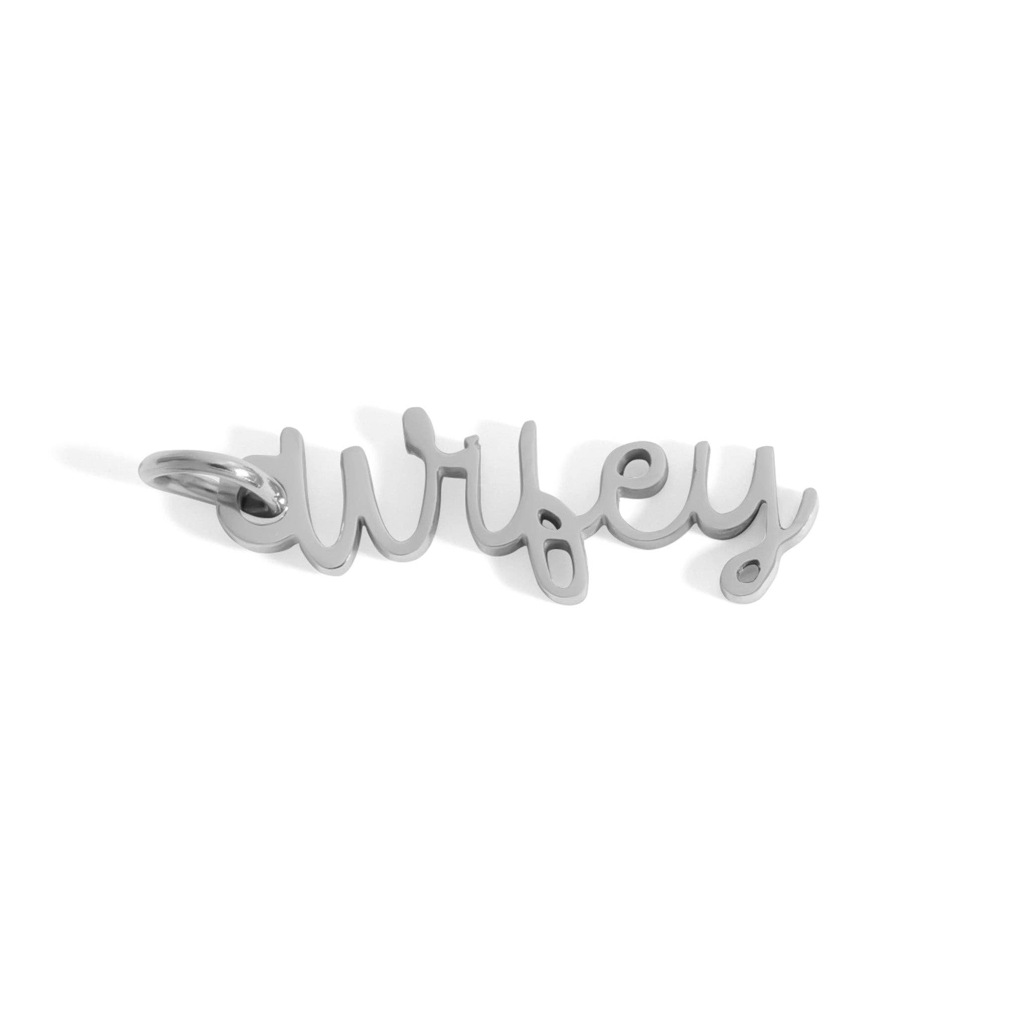 18K Gold PVD Stainless Steel "Wifey" Charm