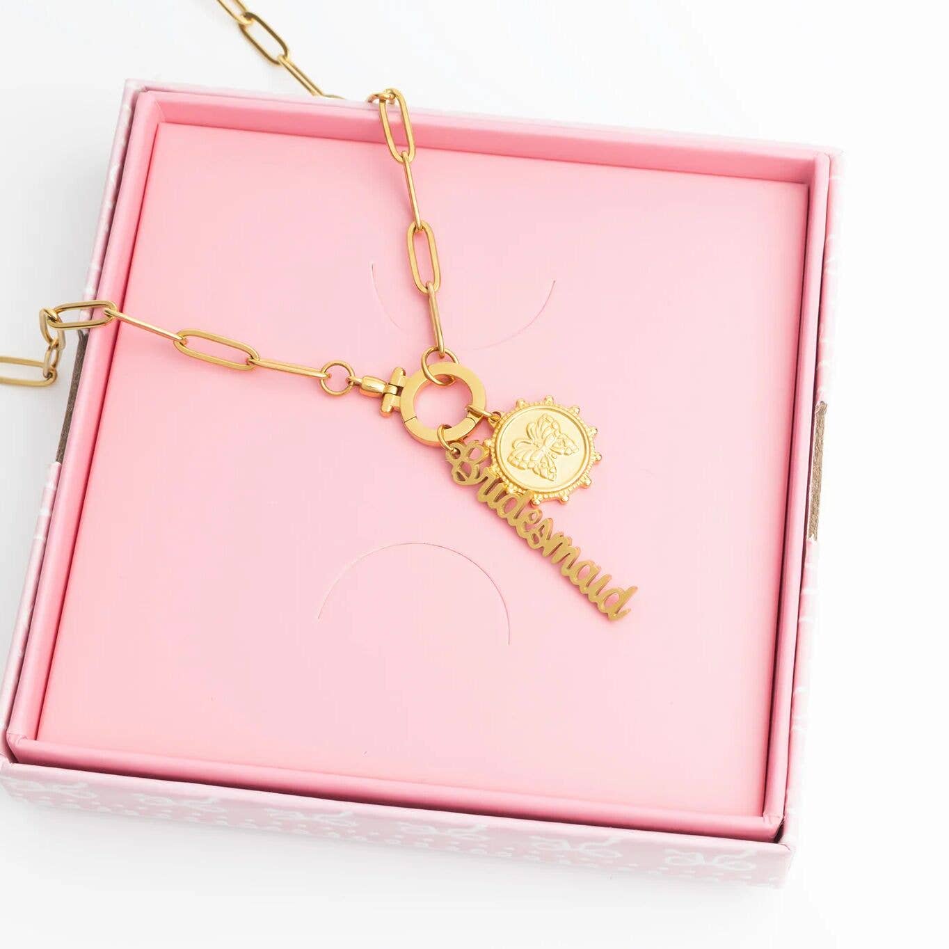18K Gold PVD Stainless Steel Bride Charm Set