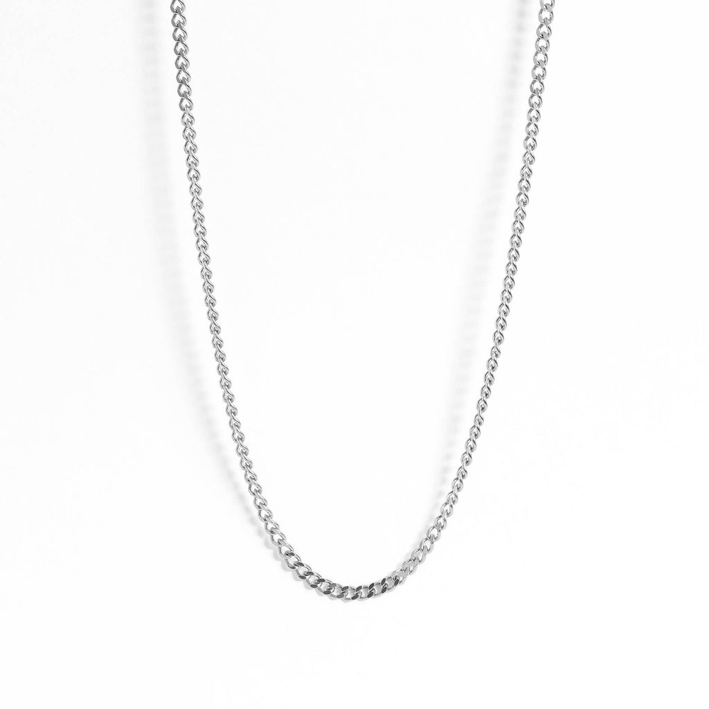 Stainless Steel Curb Chain Necklace