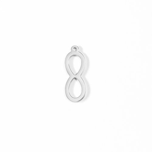 18K Gold PVD Stainless Steel Infinity Charm
