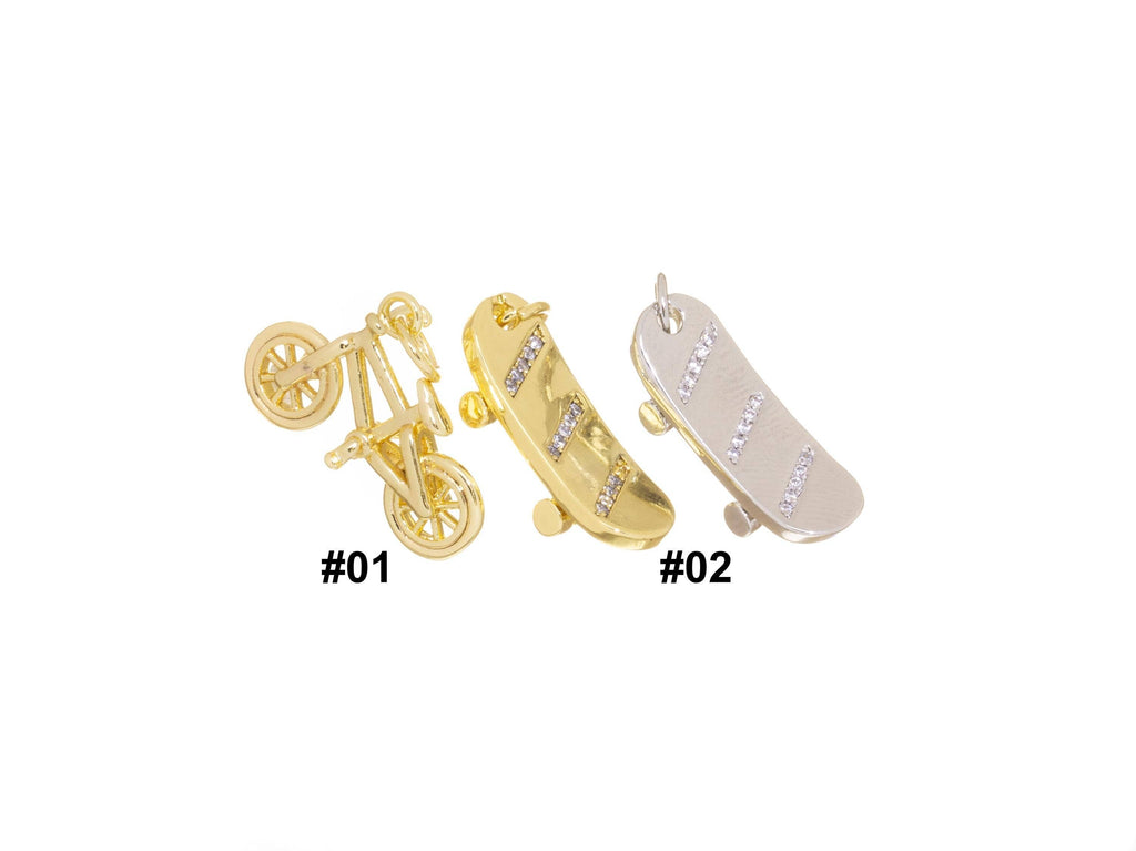 Bicycle & Skateboard Charms