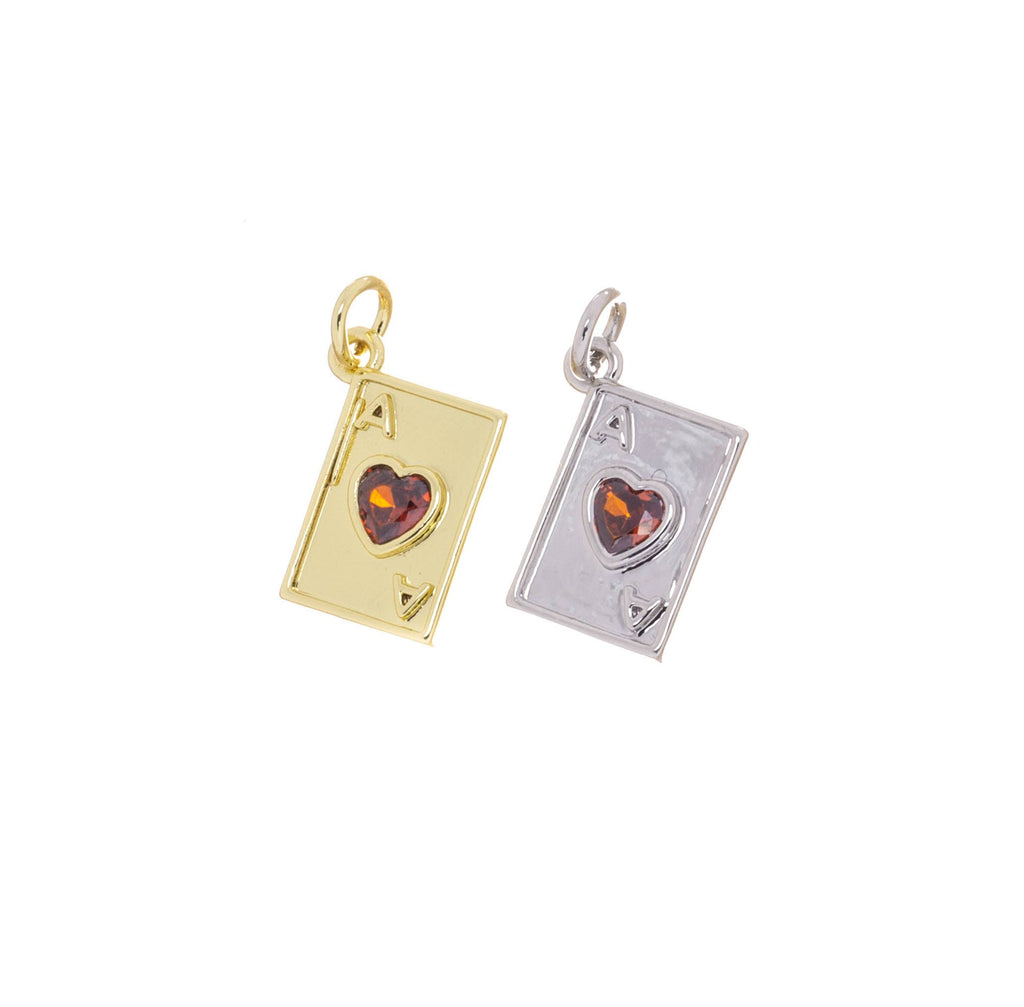 Ace of Hearts Charm