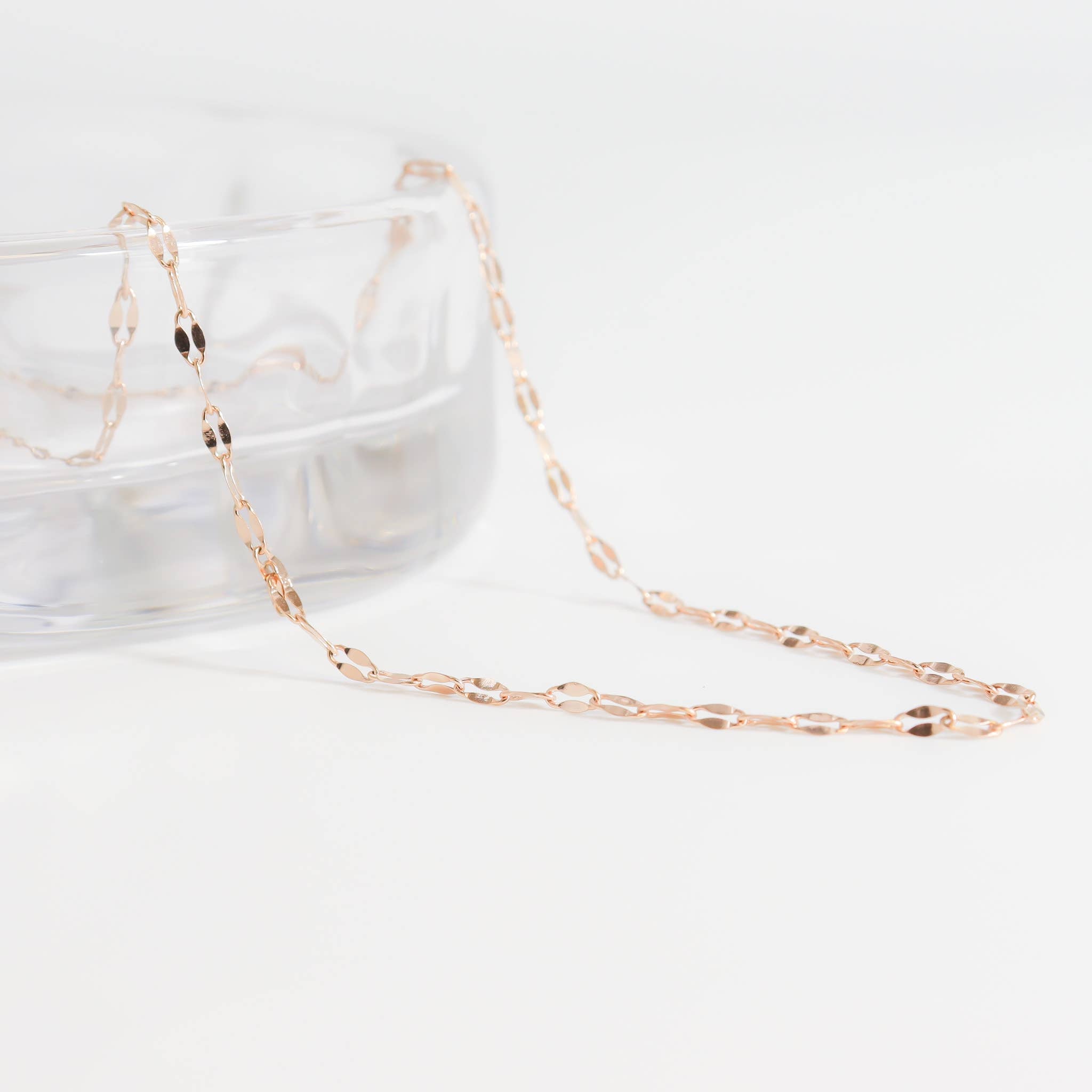 Stainless Steel Lip Chain Necklace