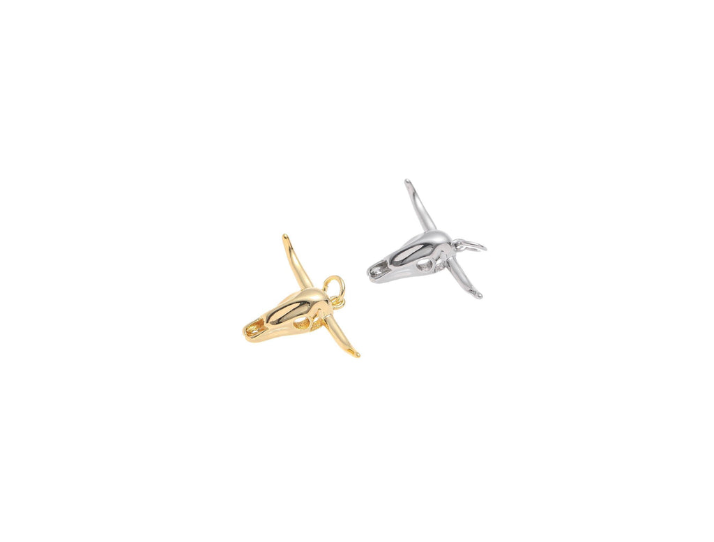 Longhorn Bull Skull Charm