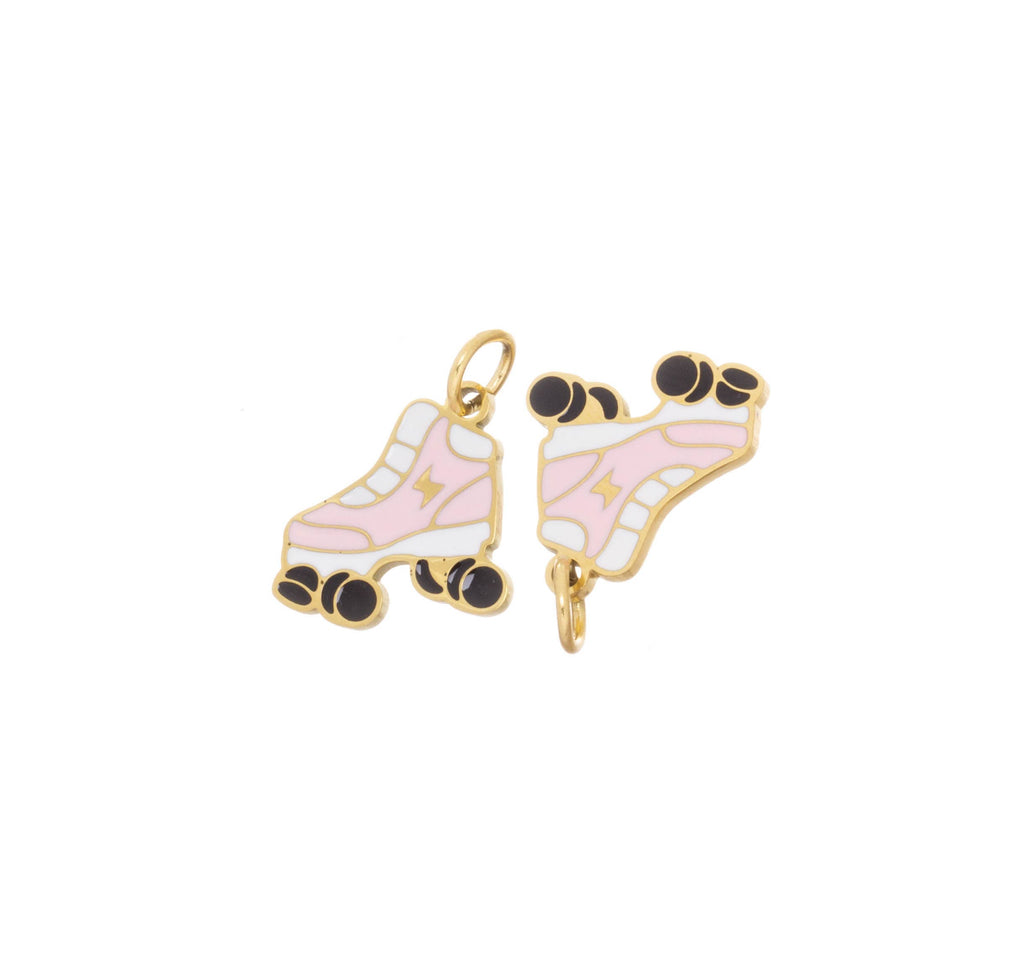 Pink Roller Skate Charm