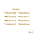 18K Gold PVD Stainless Steel Bride Charm Set