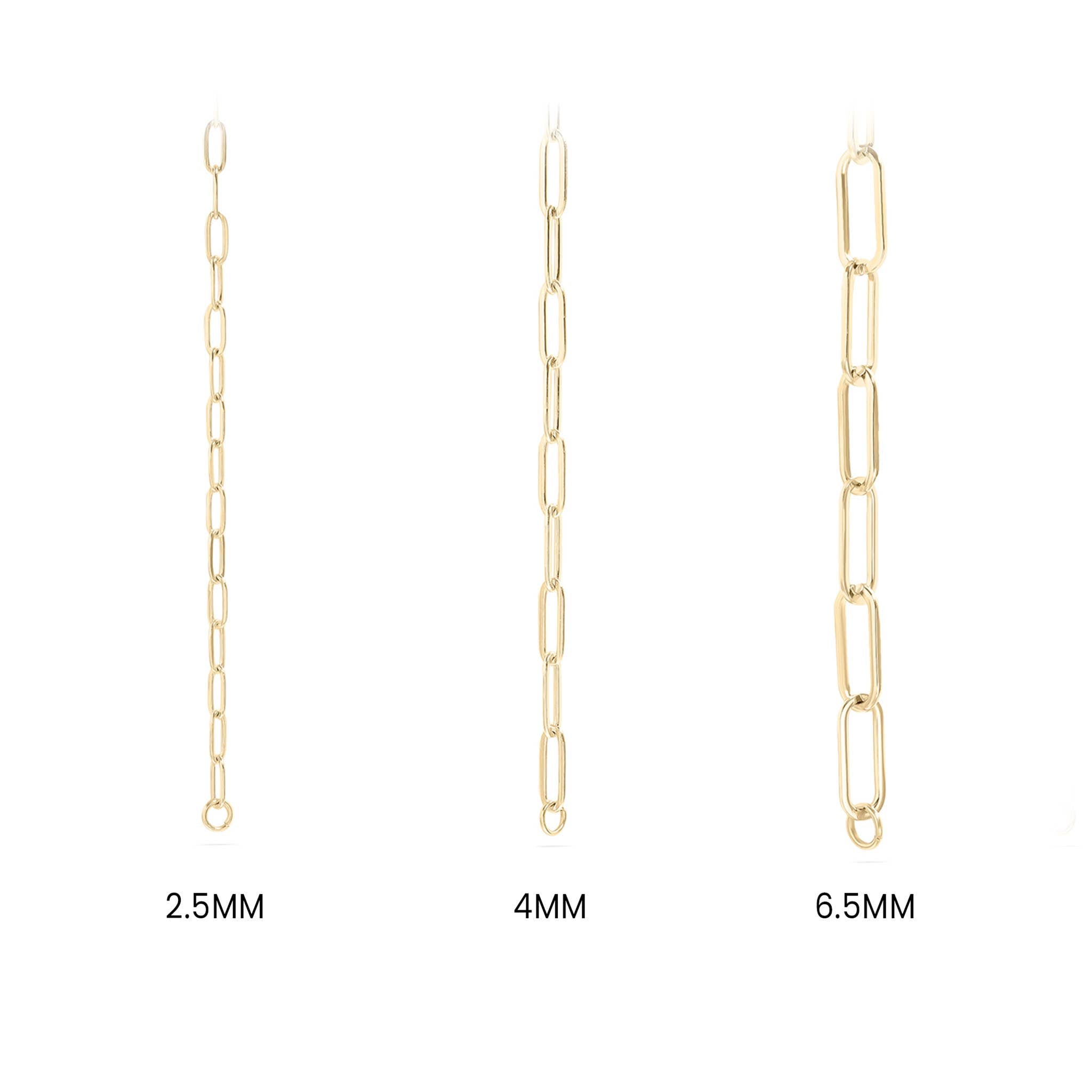 18K Gold PVD Paperclip Connector Chain Necklace