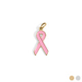 Breast Cancer Awareness Pink Ribbon Charm