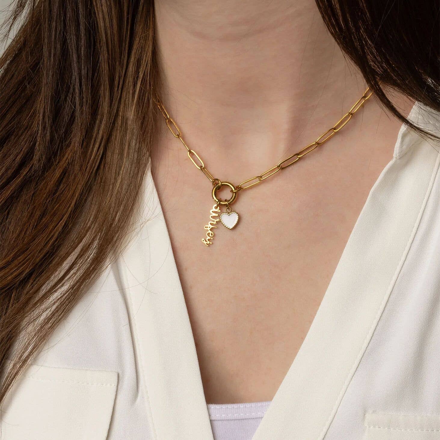 18K Gold PVD Stainless Steel Bride Charm Set