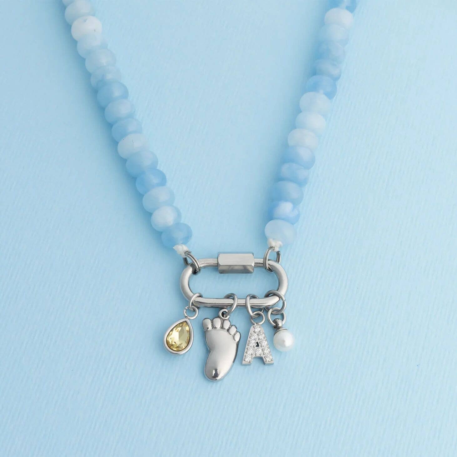 18K Gold PVD Stainless Steel Baby Foot Charm