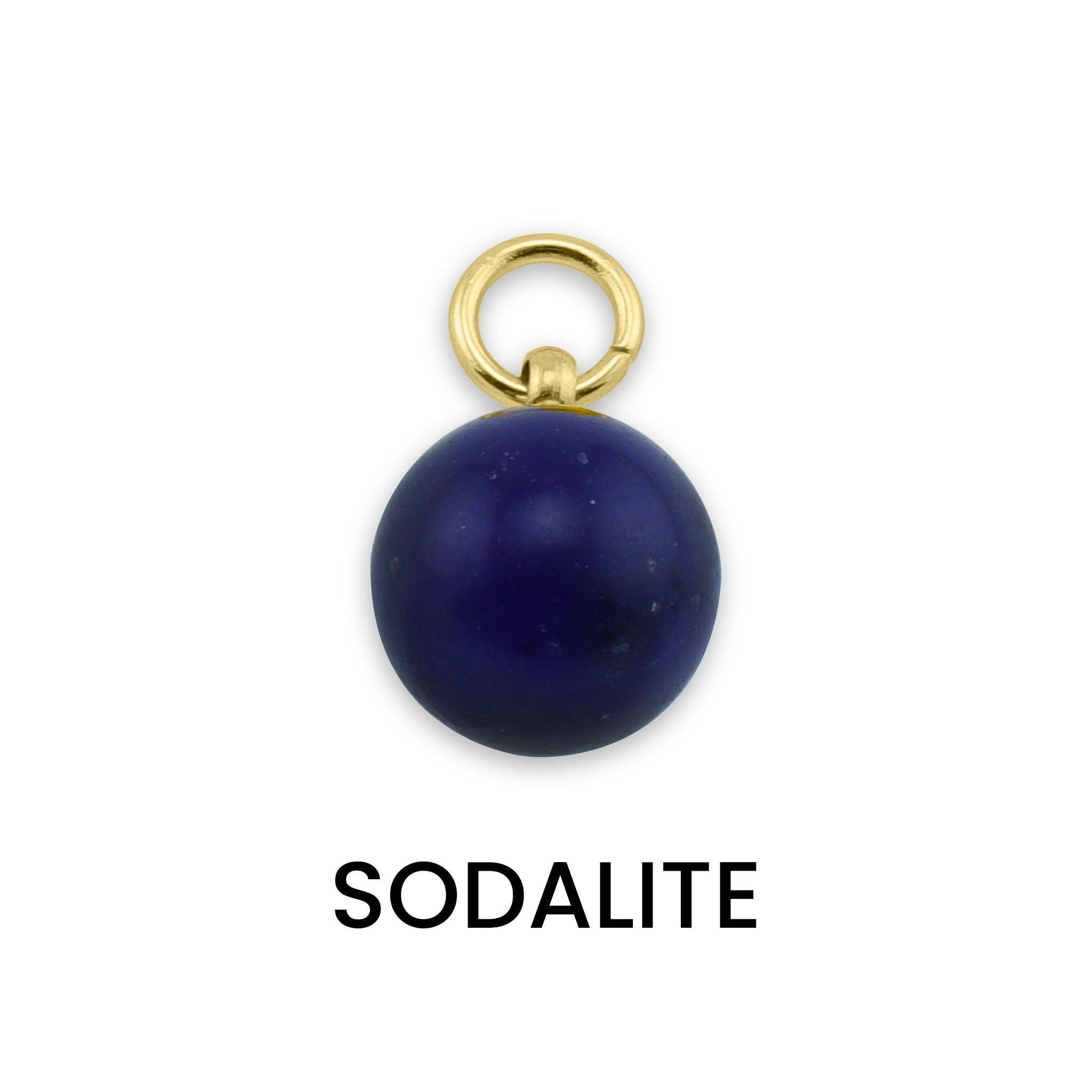 18K Gold PVD Semi-Precious Natural Stone Charms