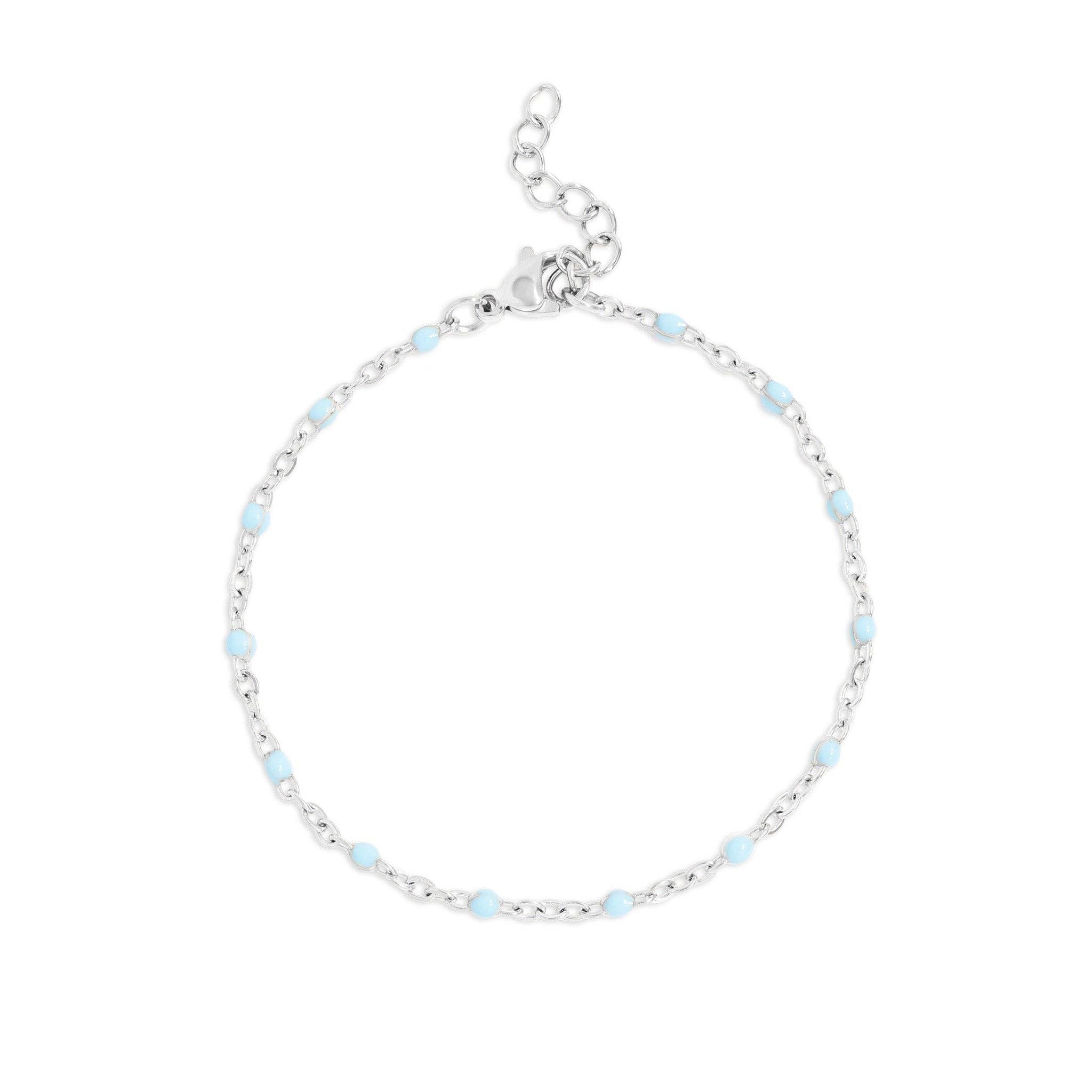 18K Gold PVD Stainless Steel Turquoise Confetti Bracelet