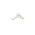 Silver Blowdryer Charm