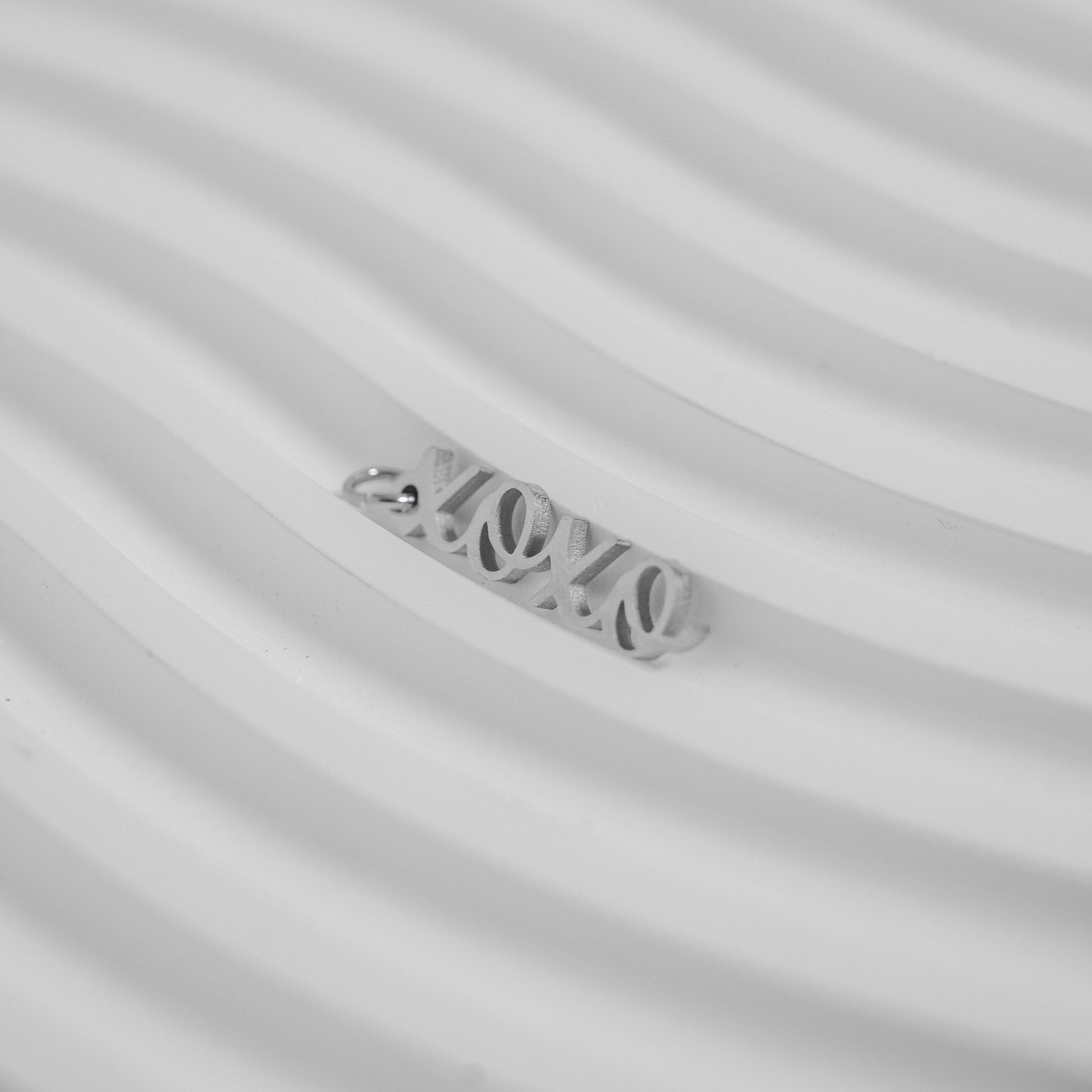 18K Gold PVD Stainless Steel XOXO Charm