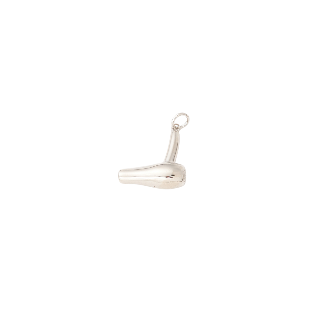 Silver Blowdryer Charm