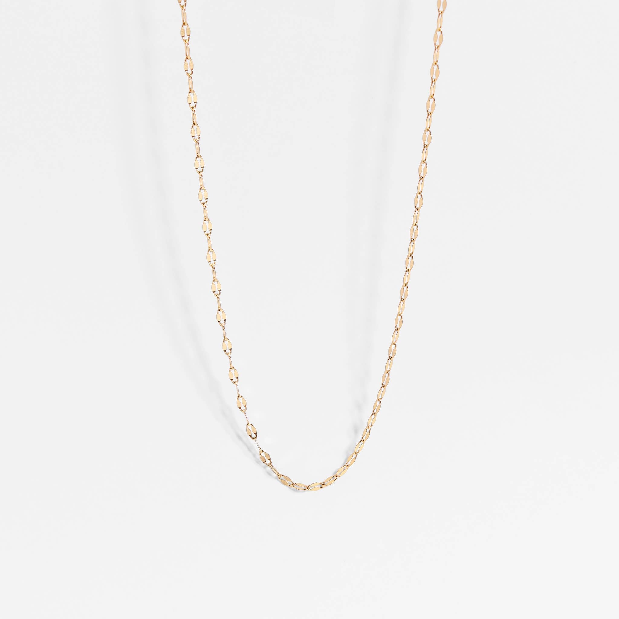 Stainless Steel Lip Chain Necklace