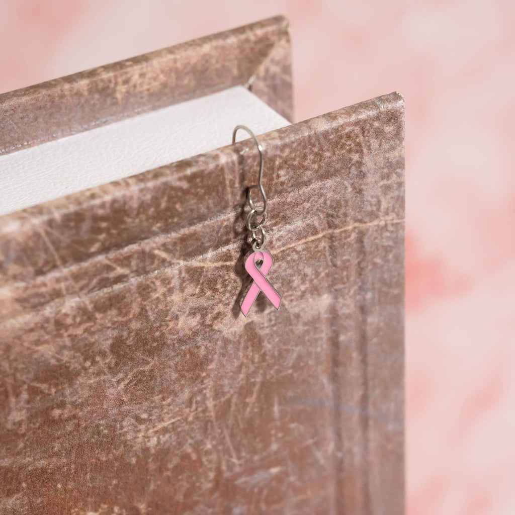 Breast Cancer Awareness Pink Ribbon Charm
