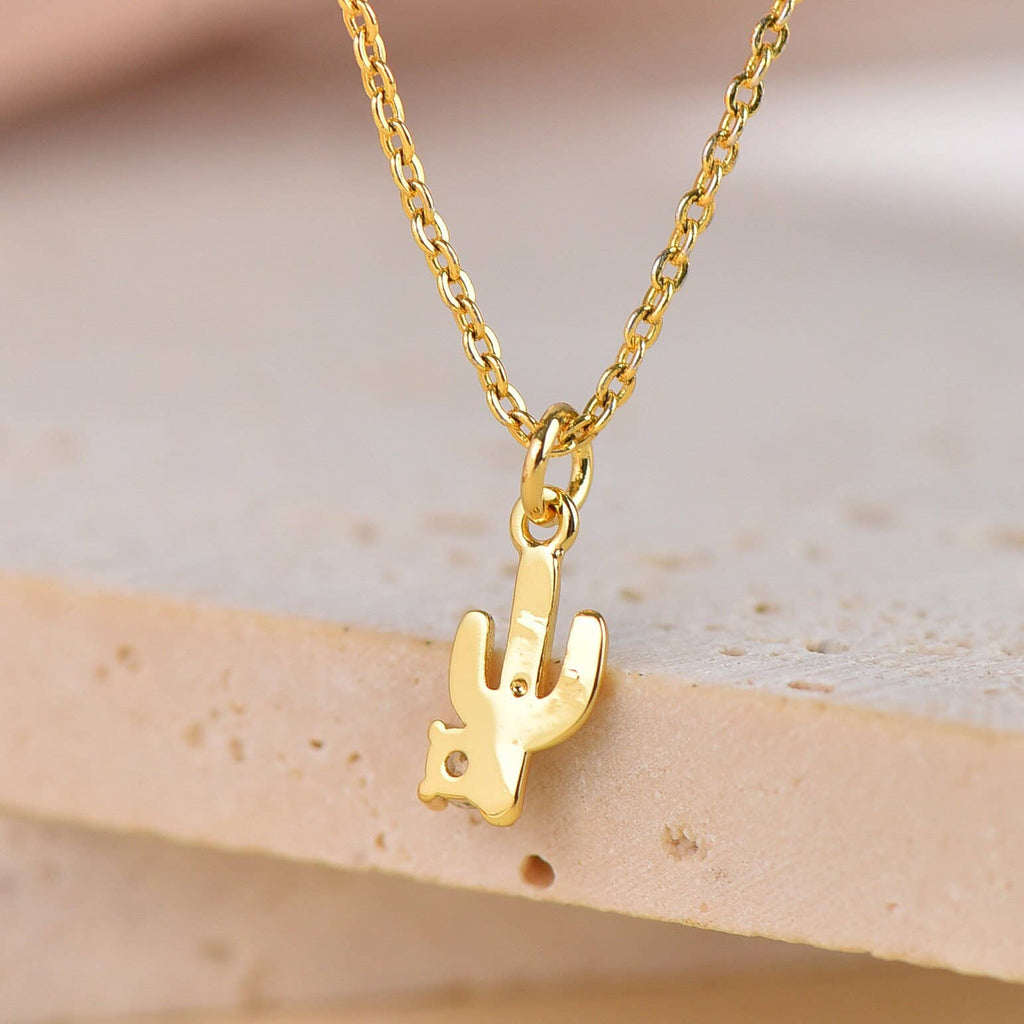 Gold Cactus Charm