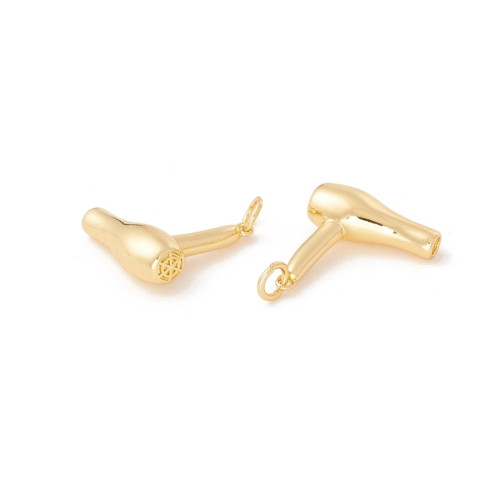 Gold Blowdryer Charm