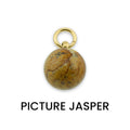 18K Gold PVD Semi-Precious Natural Stone Charms