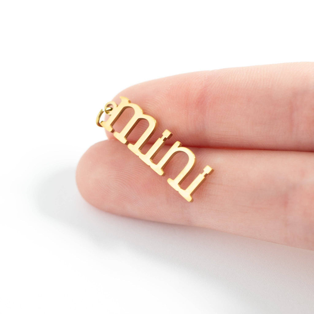 18K Gold PVD Stainless Steel Mini Charm