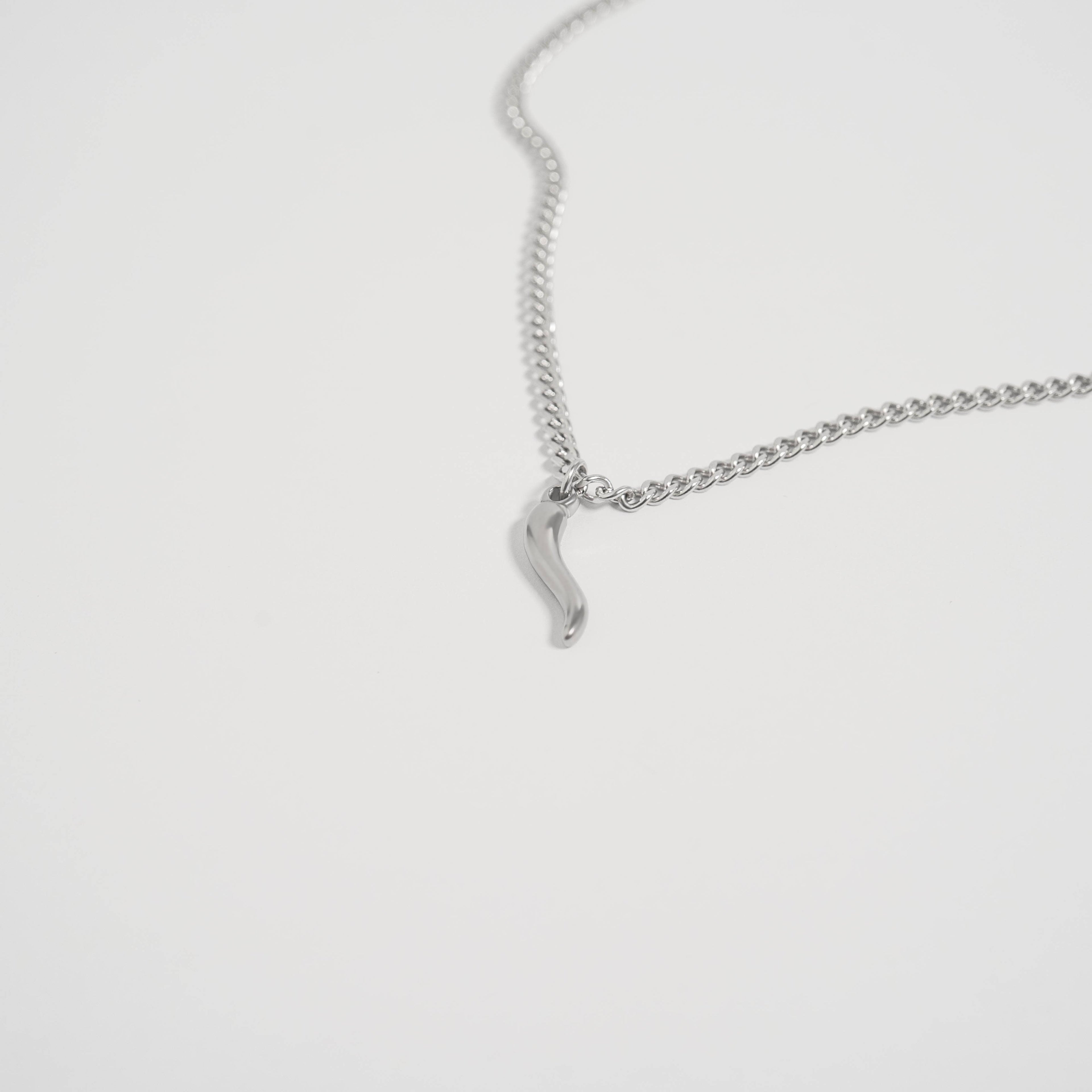 Stainless Steel Curb Chain Necklace