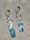 Ocean Wave Resin Drop Earrings
