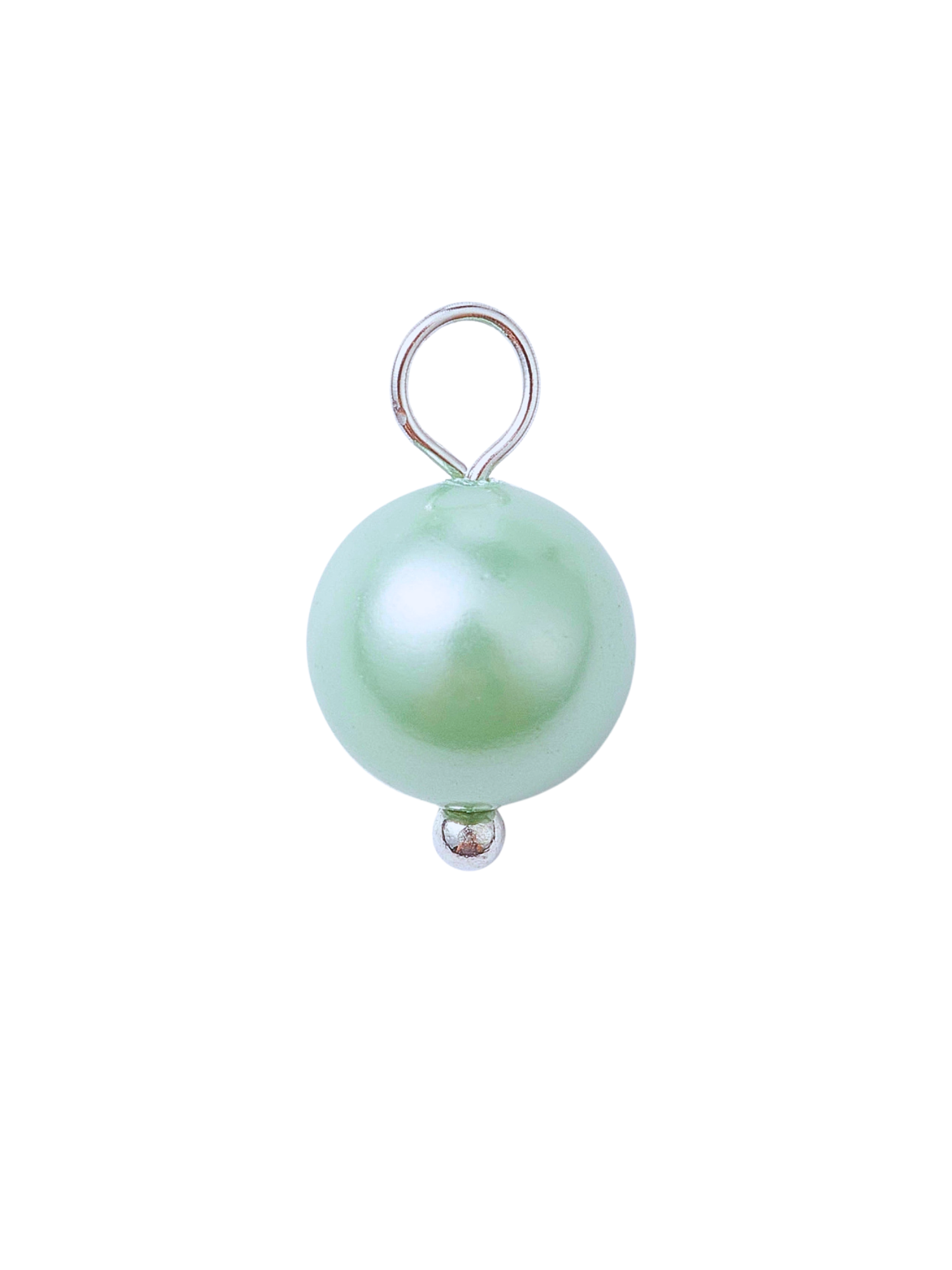 Silver Pearl Charms | Assorted Colors | Platinum Plated