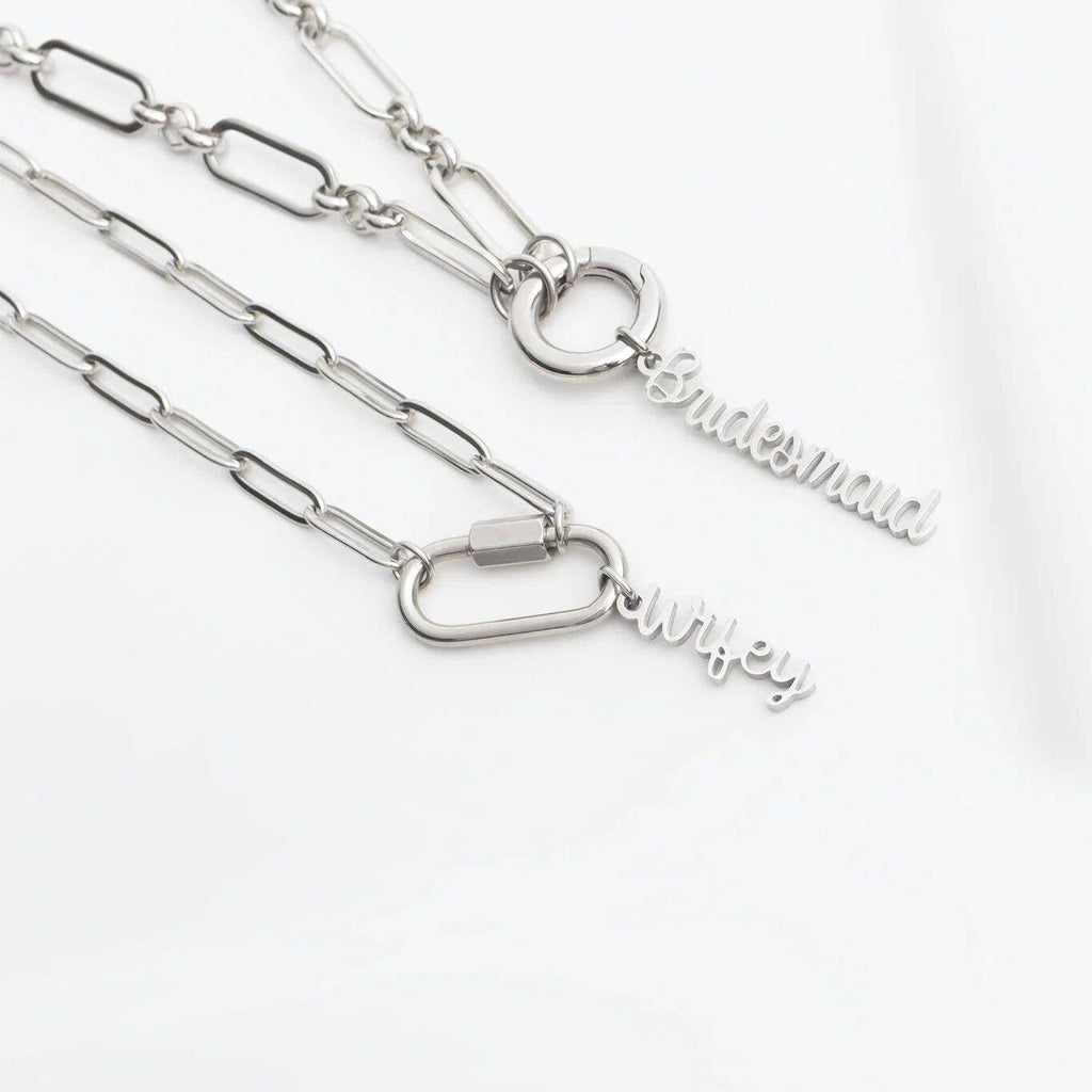 18K Gold PVD Stainless Steel Bride Charm Set