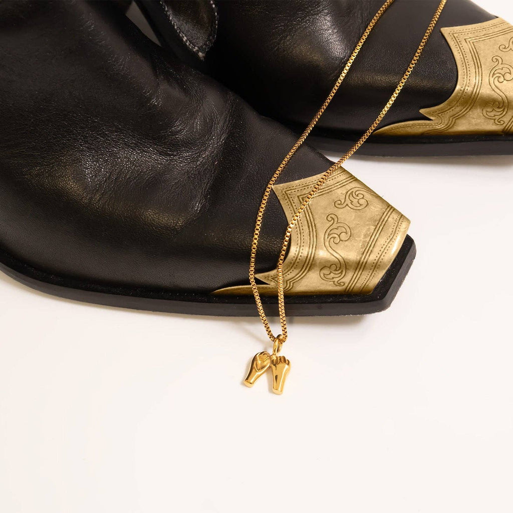 Pinky Promise Charm 18K Gold Stainless Steel