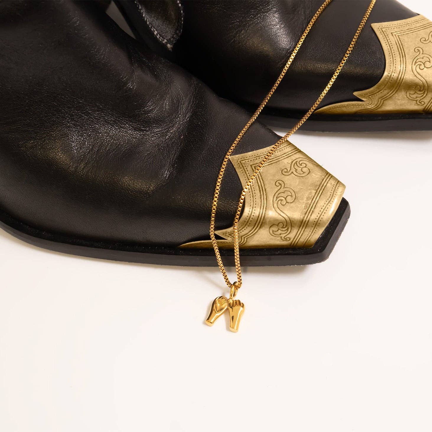 Pinky Promise Charm 18K Gold Stainless Steel