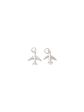 Silver Take Me Away Airplane Charm