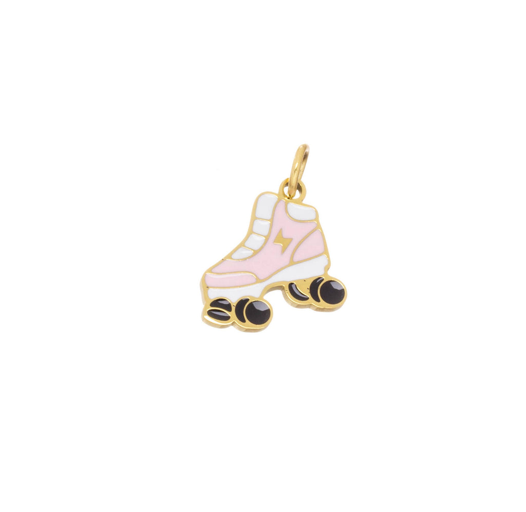 Pink Roller Skate Charm