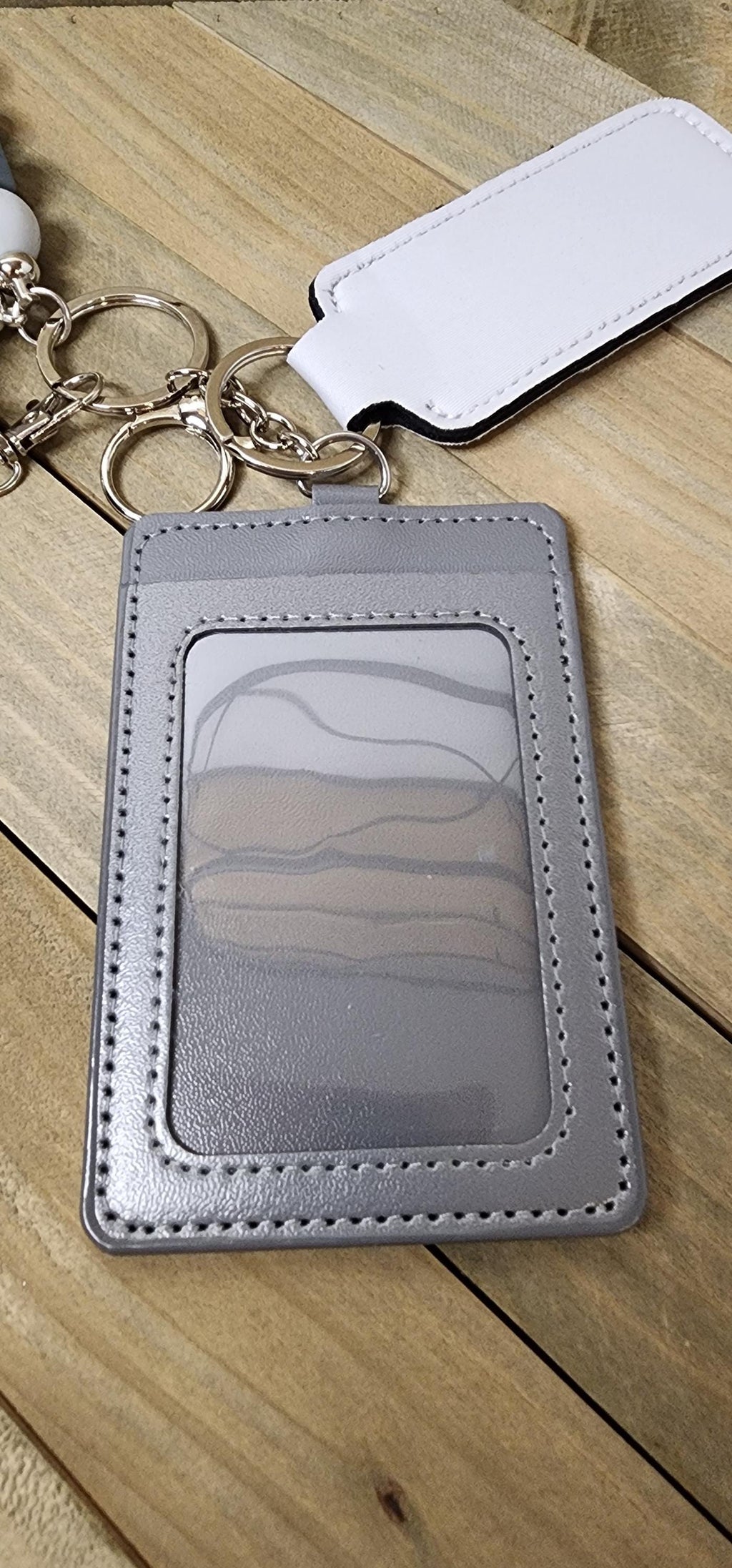 Safety Keychain Set: Personal Alarm, Card Sleeve & Lip Balm Holder