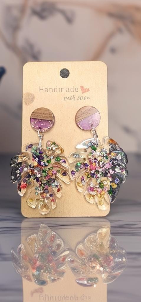 Palm Tree Earrings | Tropical Dangle Jewelry